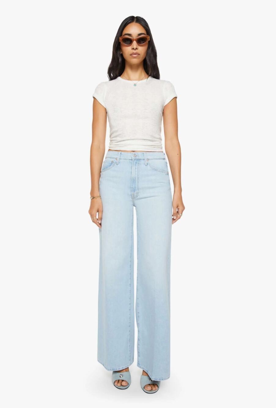 NWT MOTHER The Ditcher Roller Zip Skimp | Few and Far Between | Size 28